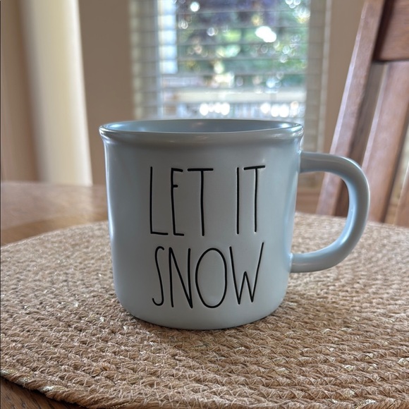 Rae Dunn Other - Rae Dunn Let It Snow Mug - Baby Blue